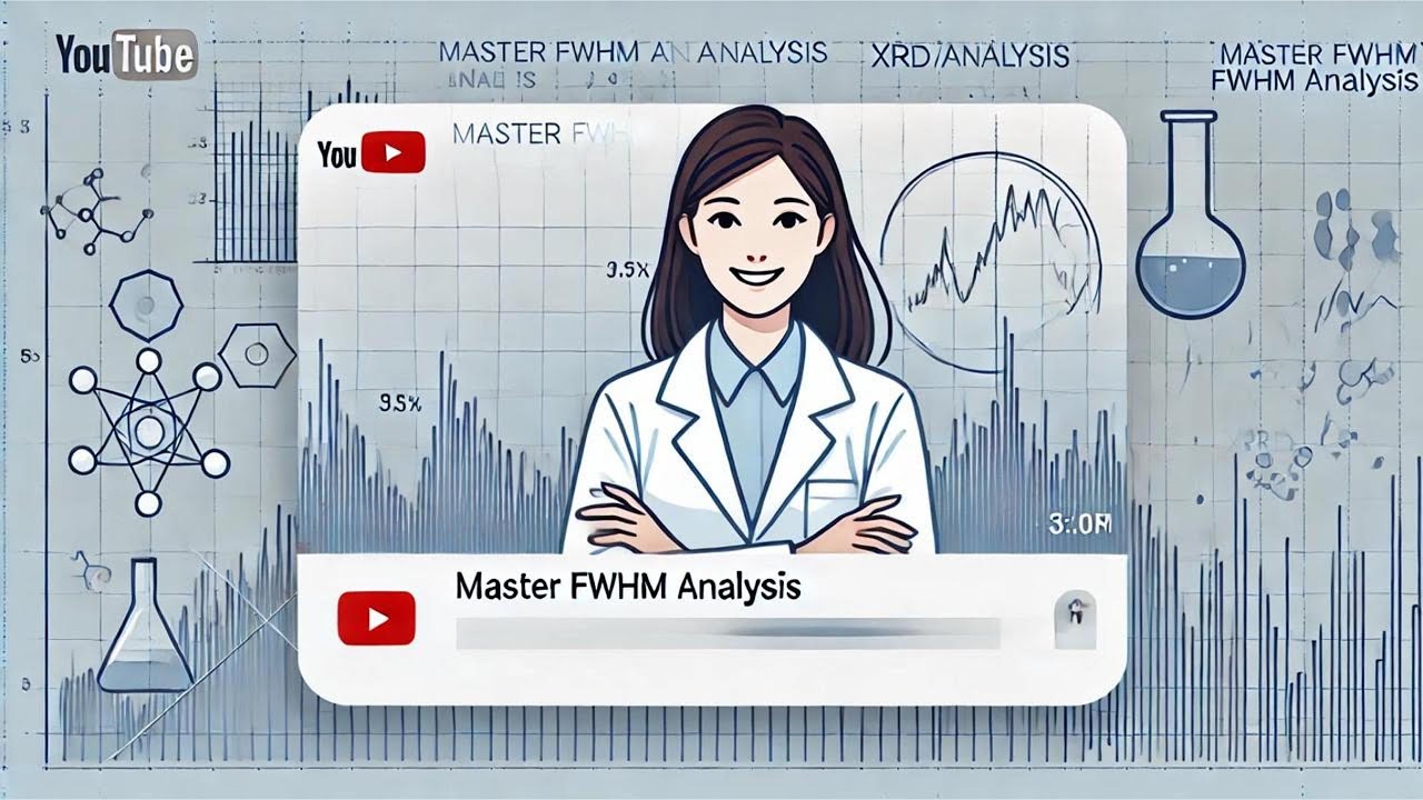 Master FWHM Analysis in XRD, XPS, IR, UV | Gaussian Curve Fitting with Origin Software, Updated 2024