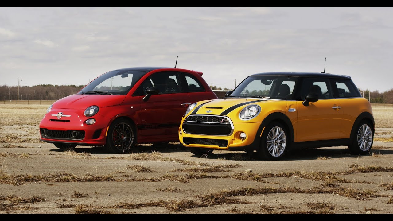 2014 Fiat 500 Abarth vs. 2014 Mini Cooper S | STANDING MILE