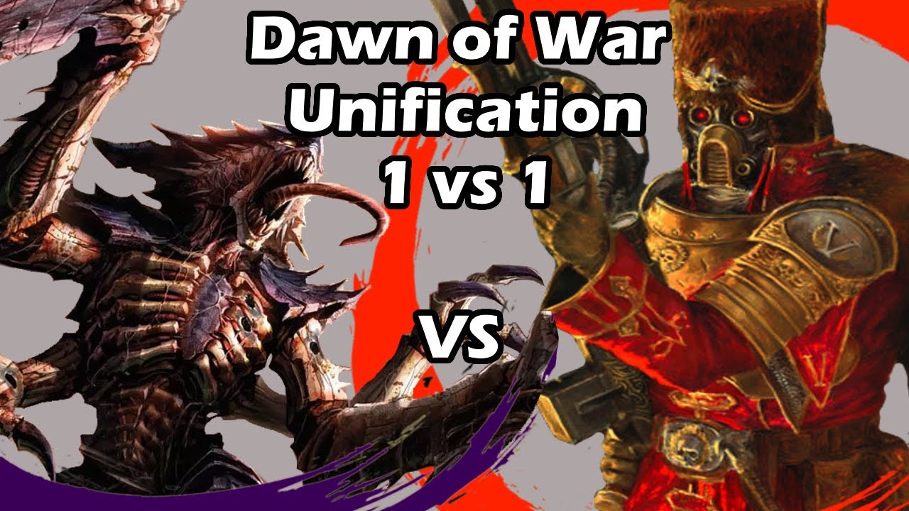 Dawn of War Unification: 1 на 1 Востроянские Первенцы (Дорг) против Тиранидов (прошлое)