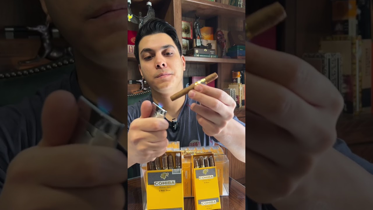 Cohiba wide short VS. Cohiba short (Review) مقارنه بين كوهيبا وايد وشورت  #نادي_السيجار_المصري
