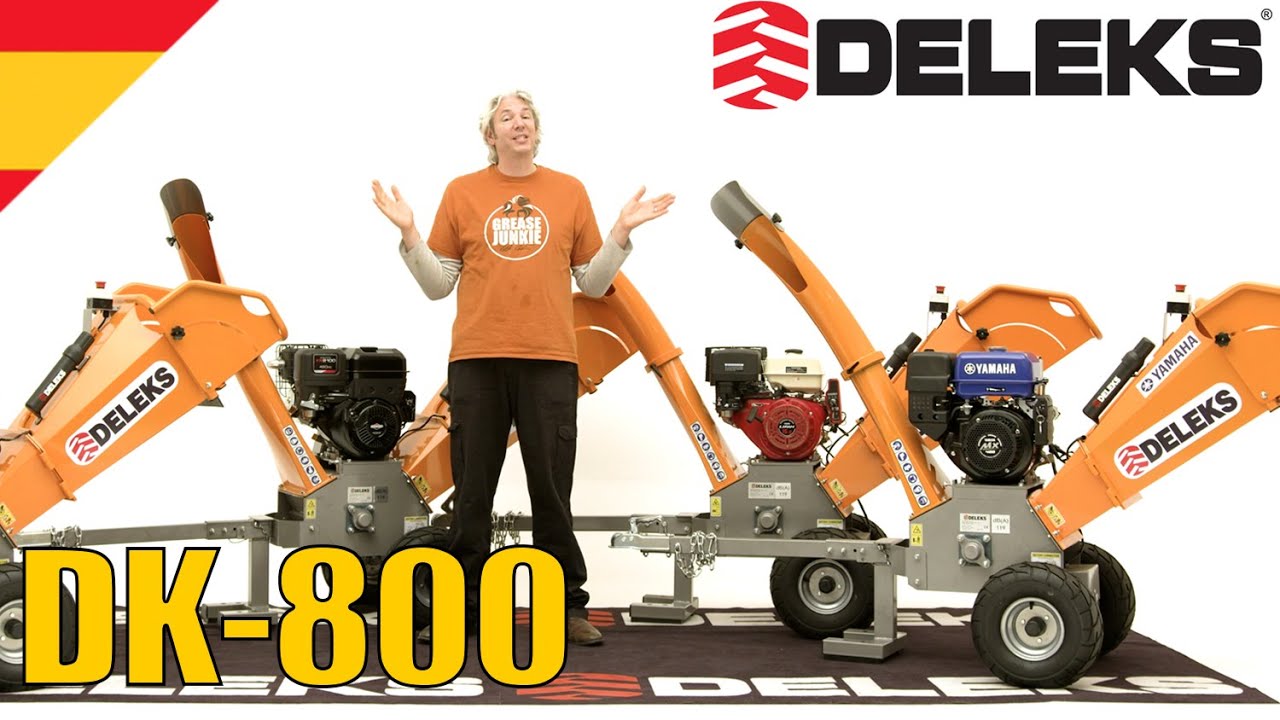 Trituradoras de ramas térmica DELEKS® DK-800: presentación de  