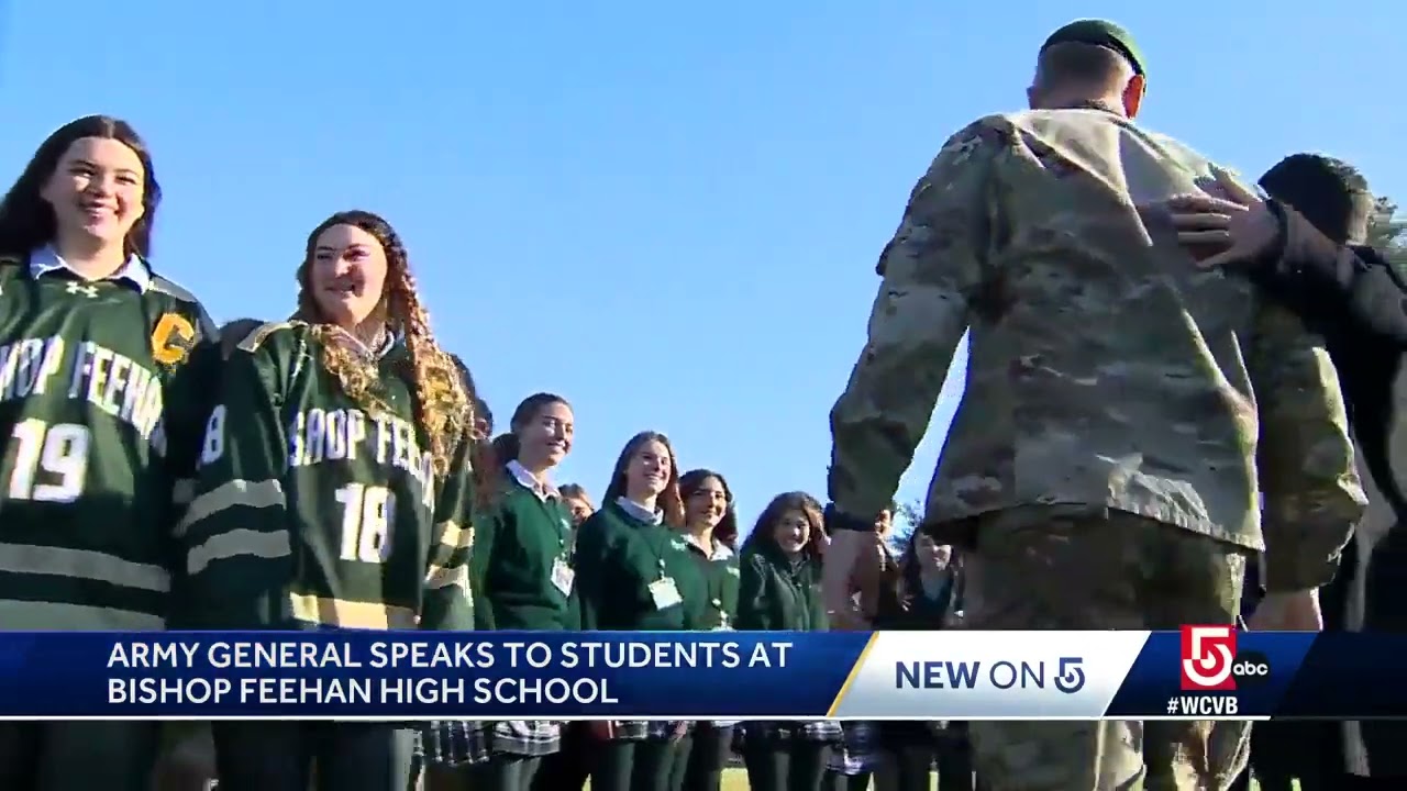 Army general speaks to students at Mass. high school