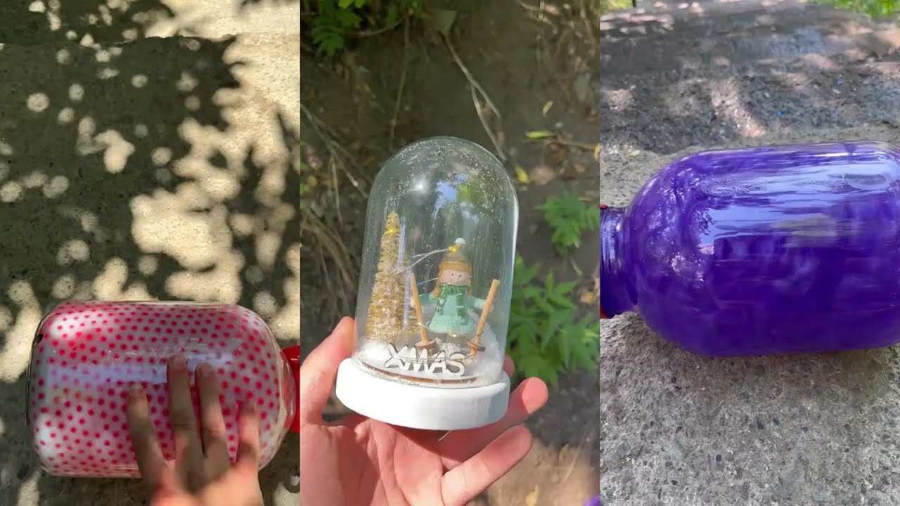 Breaking Glass Bottles and Balloon Drops 🔥 Crushing Crunchy & Soft Things #asmr #satisfying