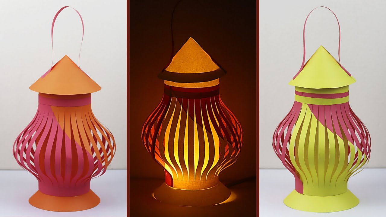 How To Make Paper Lantern For Diwali and Christmas Decorations | Diwali Decoration Ideas At Home