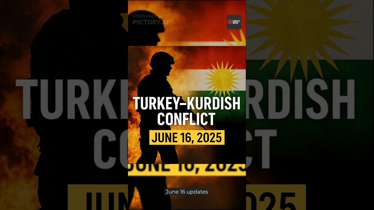 🇹🇷 Turkey&ndash;Kurdish Conflict: Flash Update (June 16, 2025)
