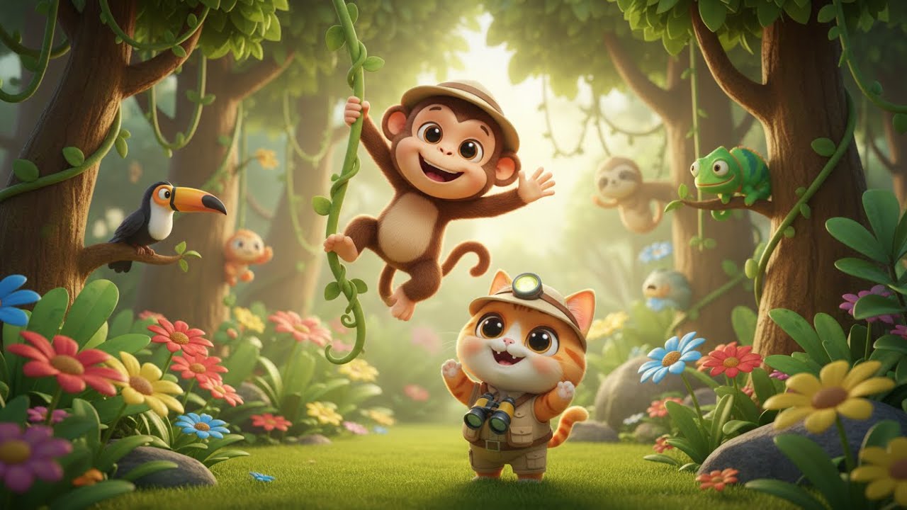 Canción del Cucú de los Animales 🐾 | canciones infantiles | Canción para bebés, Animales Animados