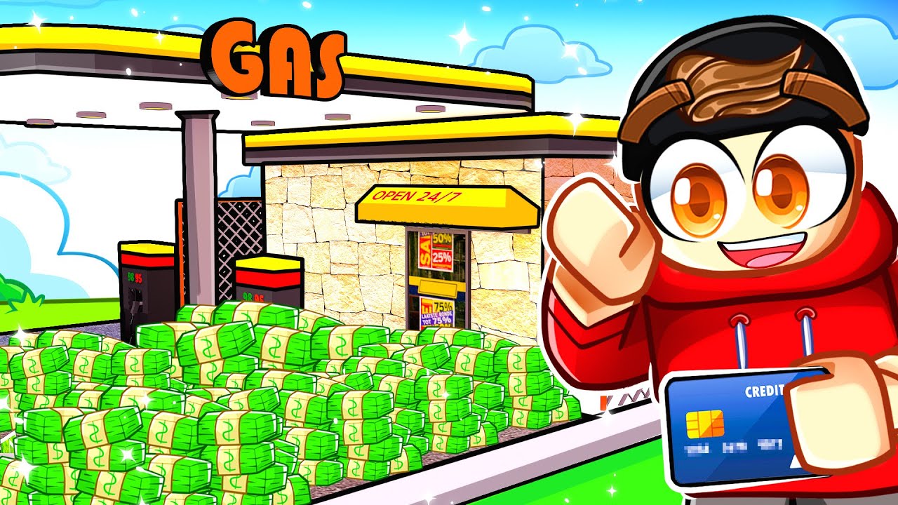 Building a $1,000,000 ROBUX GAS STATION In Roblox!