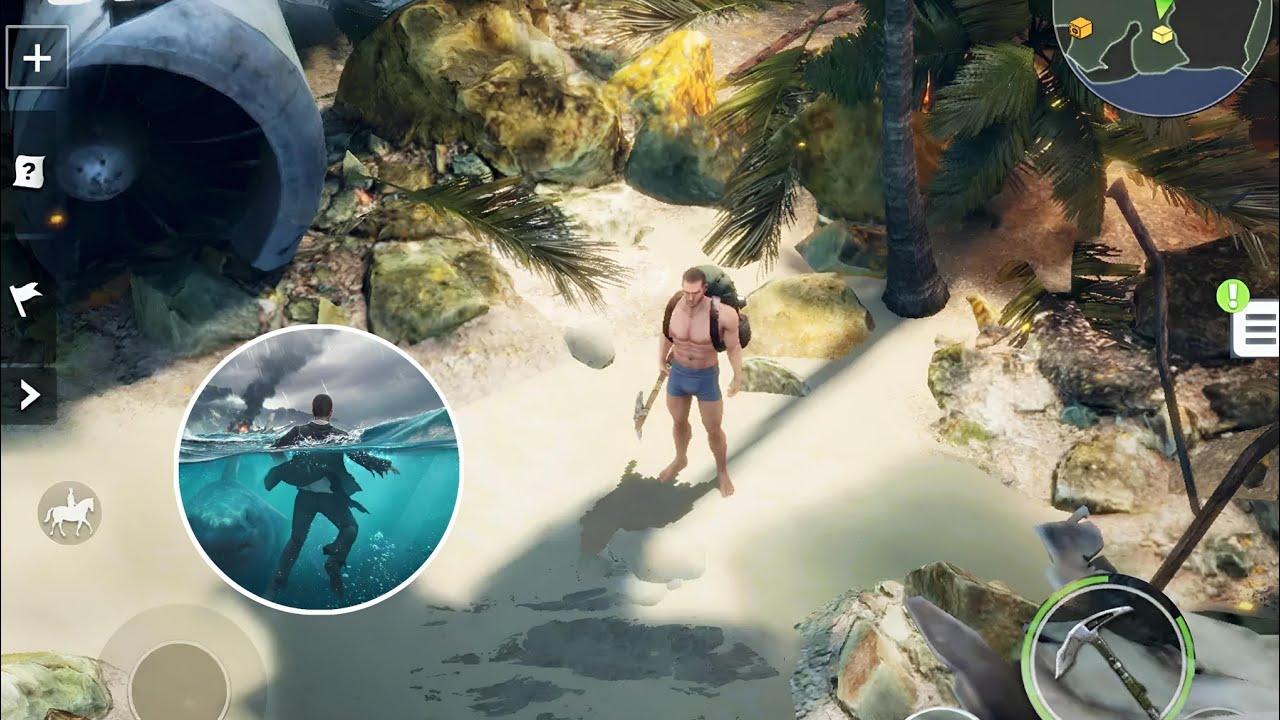 LOST in BLUE Beta - The Best Survival Game? (Android, iOS) 2025 Gameplay
