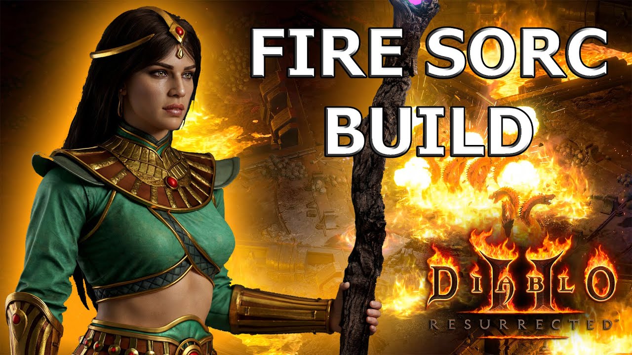 Сборка персонажа &laquo;Огненная волшебница&raquo; (Огненный шар + Метеор + Гидра) Diablo 2 Resurrected 4K 60FPS