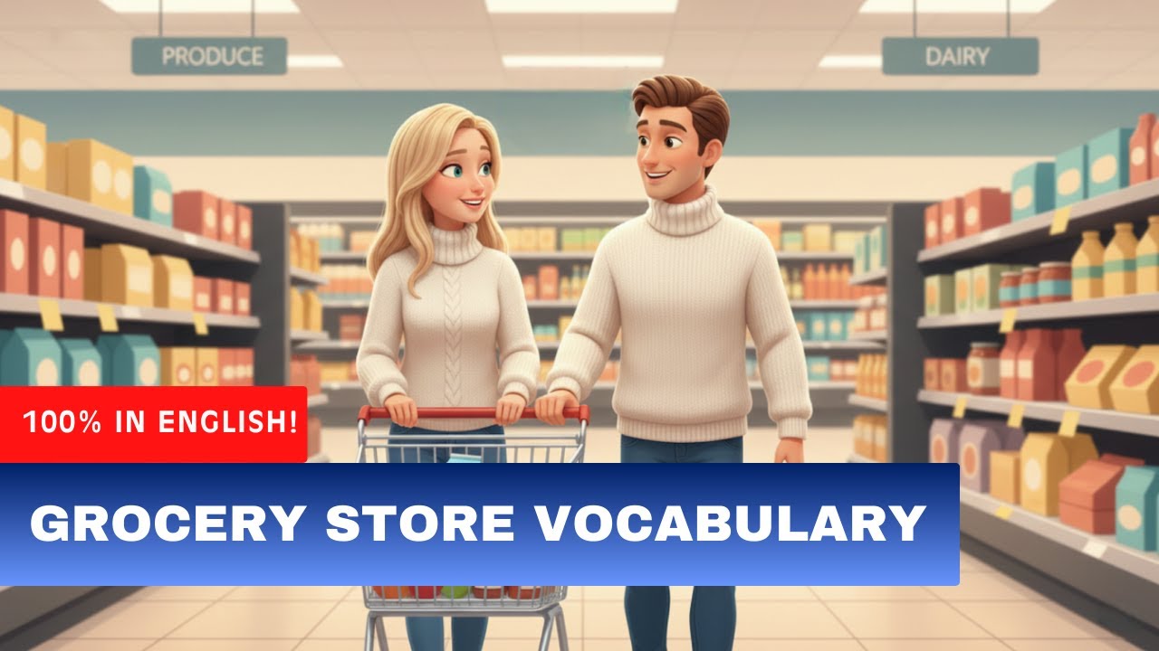 At the Grocery Store | Simple English for Food Shopping | English Speaking Practice