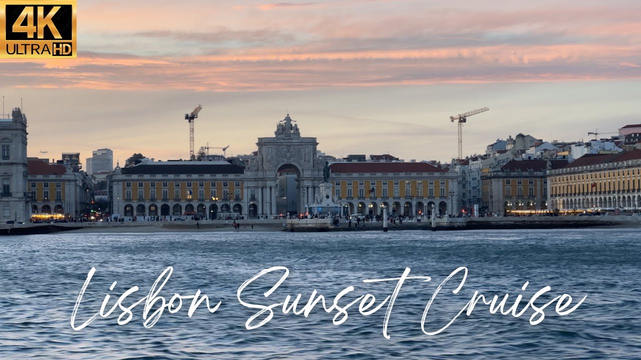 [4K] Lisbon, Portugal 🇵🇹 Sunset Cruise with mesmerizing views