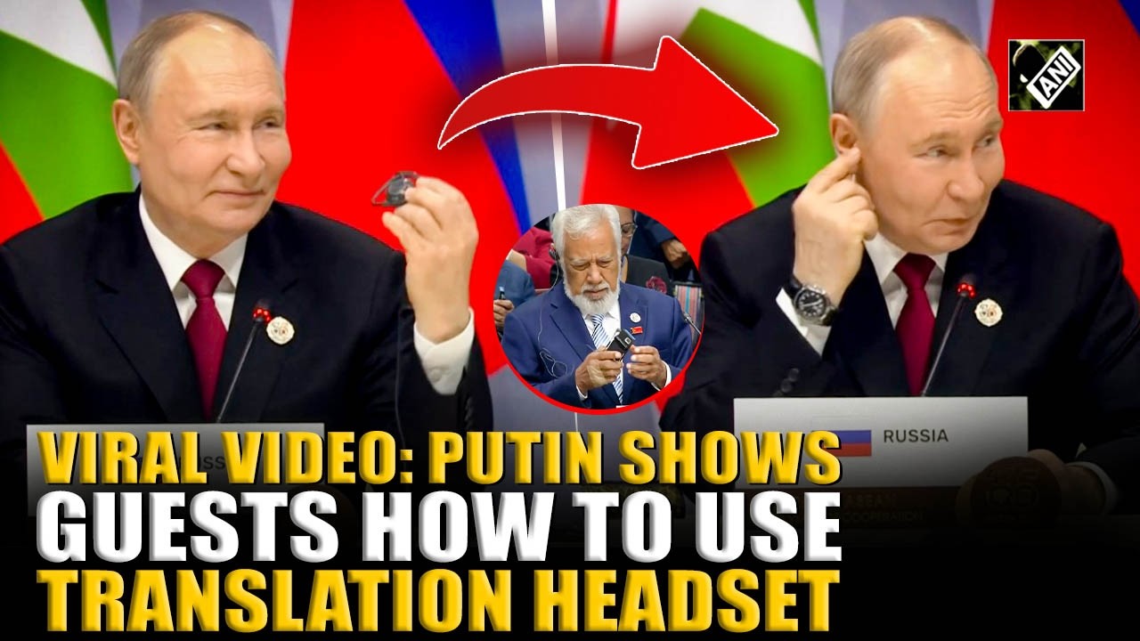 MOMENT: Putin shows guests how to use translation headset at Russia-ASEAN summit, video goes viral
