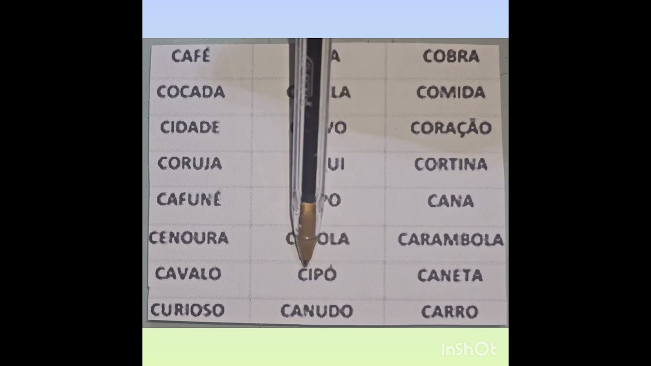 PALAVRAS  INICIADAS  COM  A  CONSOANTE  C ! PRÓ  IVANI  !