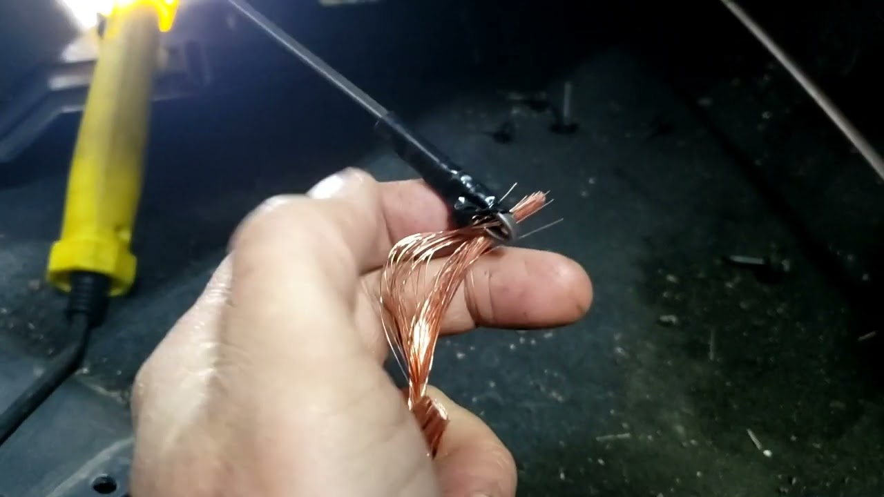 How to run amplifier power wire through Chevy firewall (easy)
