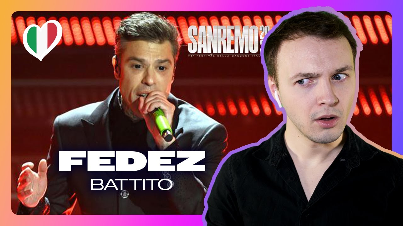 REACTION to FEDEZ with BATTITO | Sanremo 2025 Serata 1 Live Performance