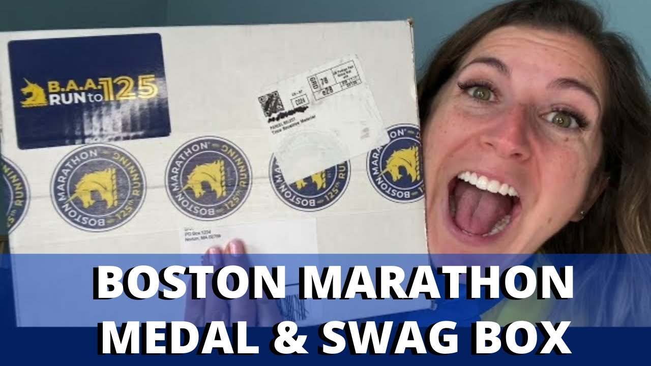 BOSTON MARATHON SWAG BOX UNBOXING: Boston Marathon Medal, Shirt, and more!