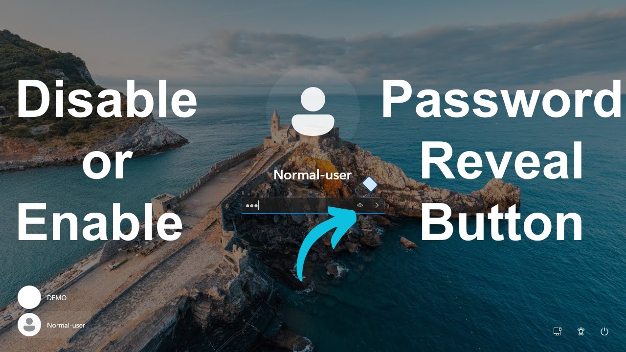 Disable or Enable Password Reveal in SECONDS! | Windows Password