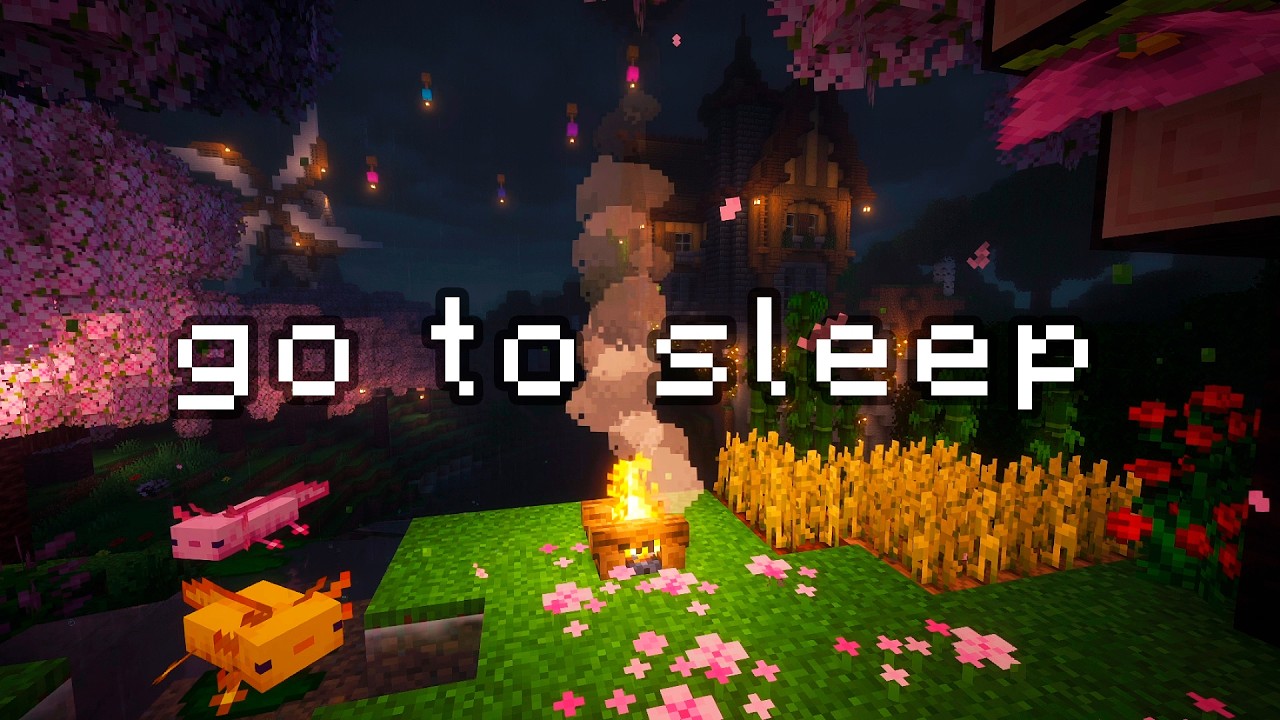 you will feel better in no time... (minecraft music & soft rain, fire)