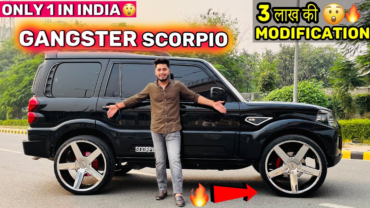 🔥😱Gangster Black Scorpio Full Modified👌 Scorpio हो तो ऐसी वरना ना हो Z Black Scorpio Full Modified