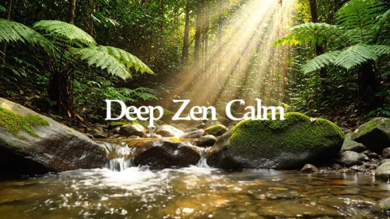 Zen Nature Meditation | Flowing Water, Birds, Soft Music & Deep Calm
