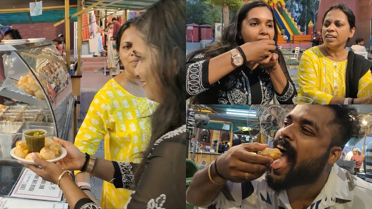 ഇവിടെ വരെ വന്നിട്ട് പാനിപൂരി കഴിക്കാതെ എങ്ങിനെയാ😍