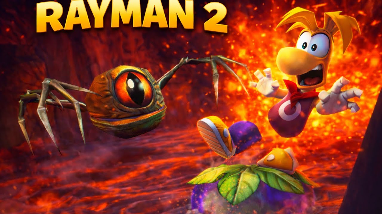 🌋 ŚWIAT Z LAWĄ?! Boss z Bagien i JAZDA NA ŚLIWCE 😱 | Rayman 2