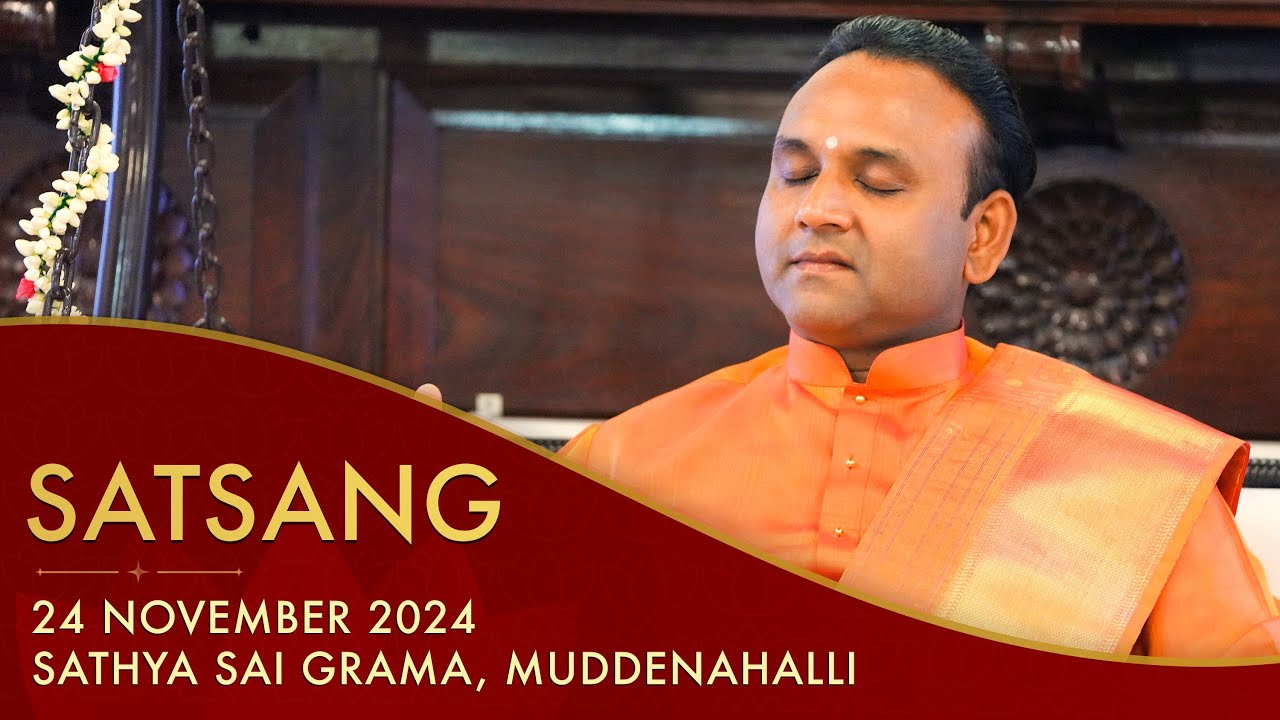Satsang with Sri Madhusudan Sai | Live From Muddenahalli | 24 November 2024, Evening