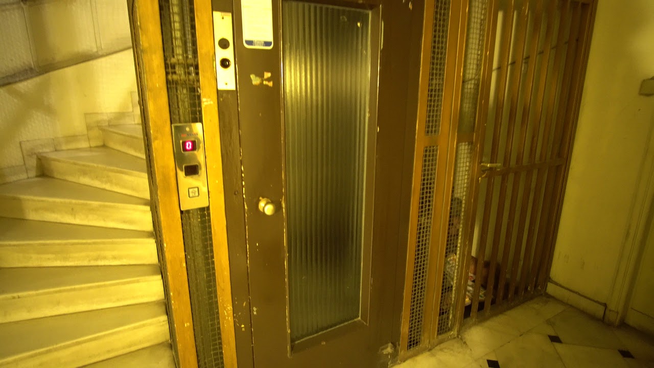 Greece, Athens, Acadimias 69, UNIQUE elevator - going up