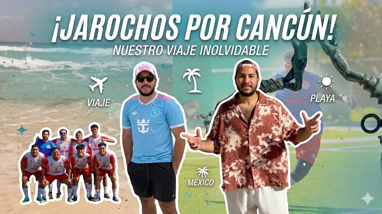Viajamos a Cancún para jugar la Liga de Creadores ⚽ | Aeropuerto vacío, fútbol y playas increíbles🦀