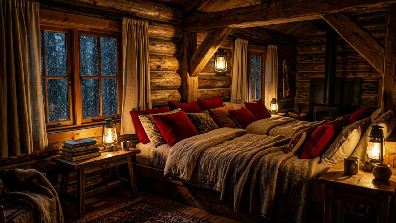 🌧️ Heavy Rainstorm and Thunder Sounds ⛈️ Sleep Music and Nature Noise