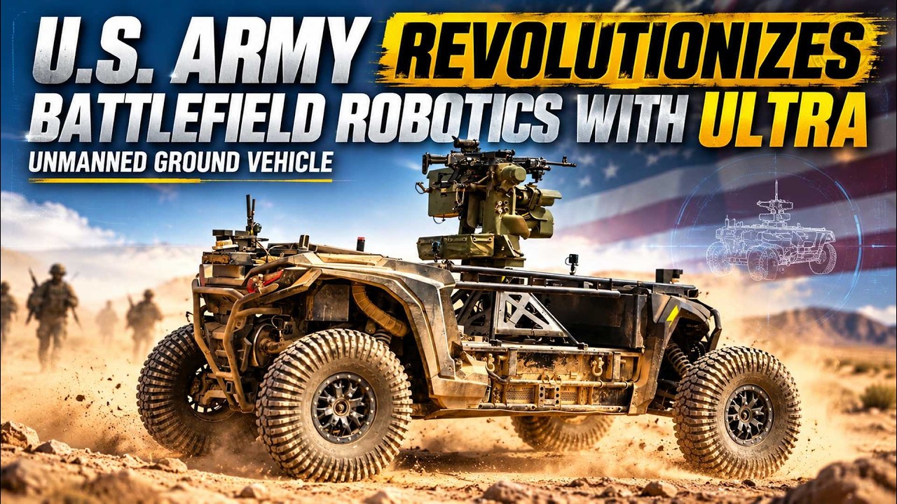 U.S. Army Revolutionizes Battlefield Robotics With ULTRA Unmanned Ground Vehicle
