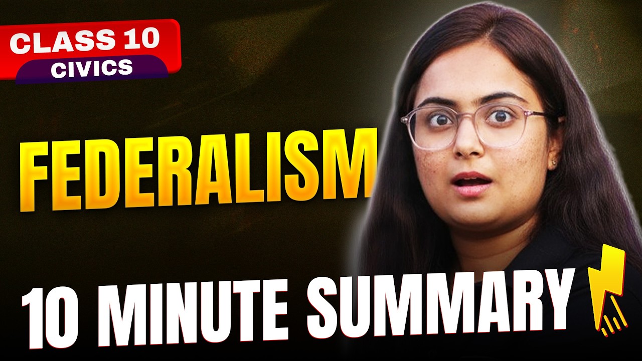 Federalism in 10 Minutes! 💯 | Class 10 Civics