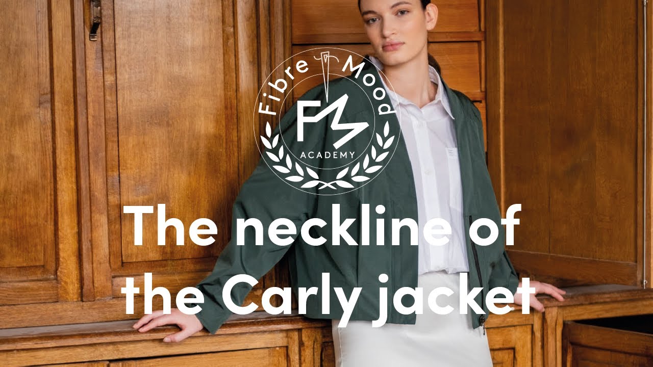 Learn to sew the neckline for your Carly jacket