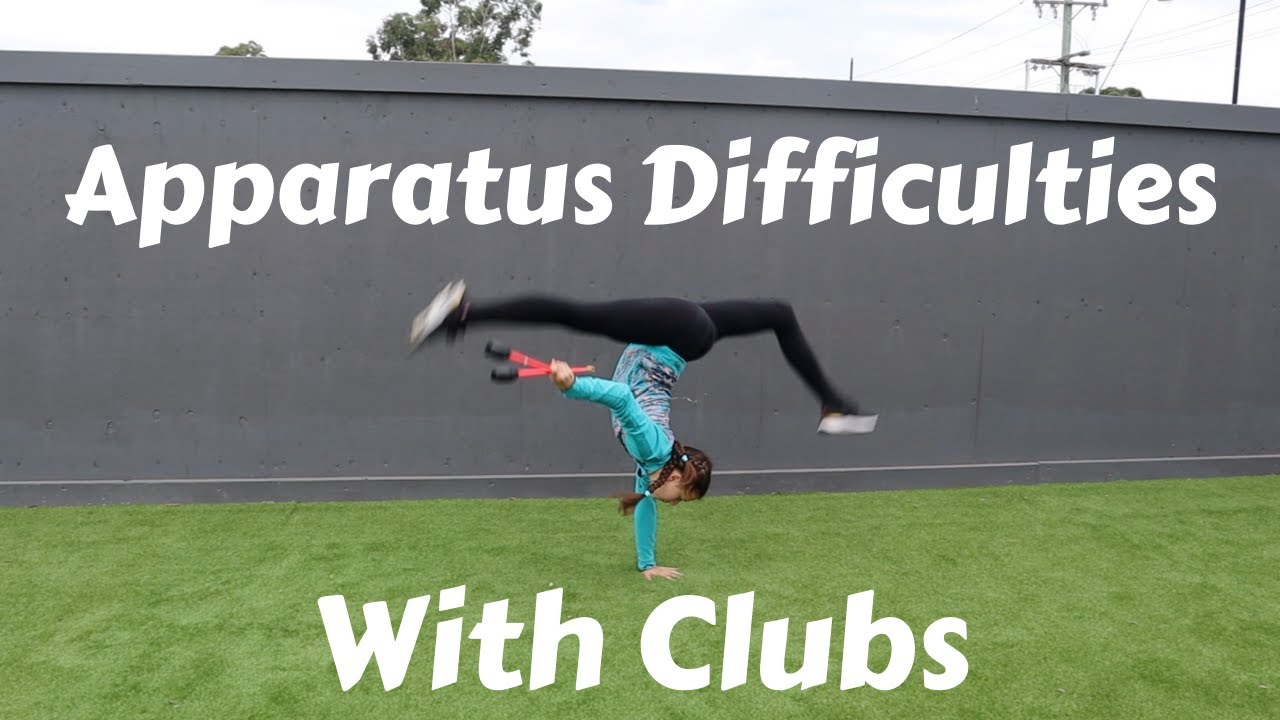 Basic Apparatus Difficulties with Clubs | Rhythmic Gymnastics