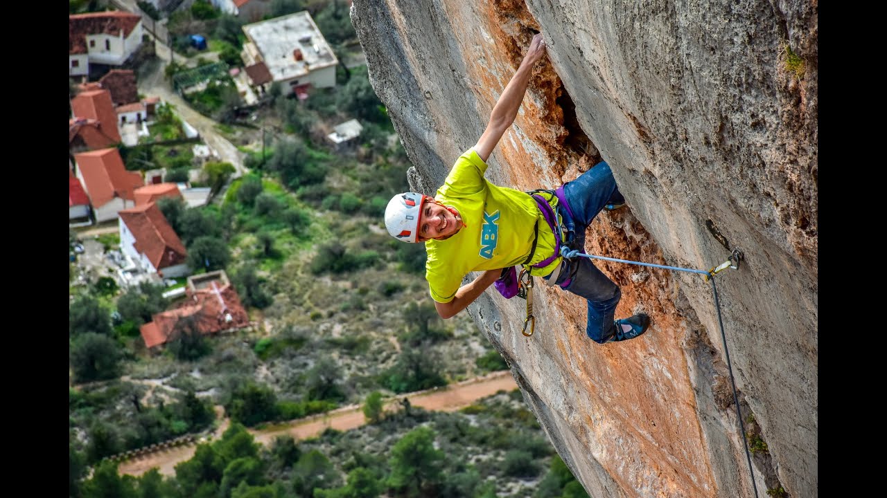 Leonidio climbing trip with a kid, Greece