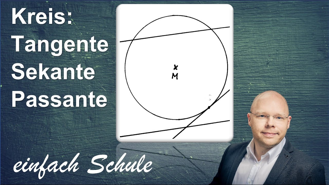 Kreis: Sekante, Tangente, Passante | einfach erklärt