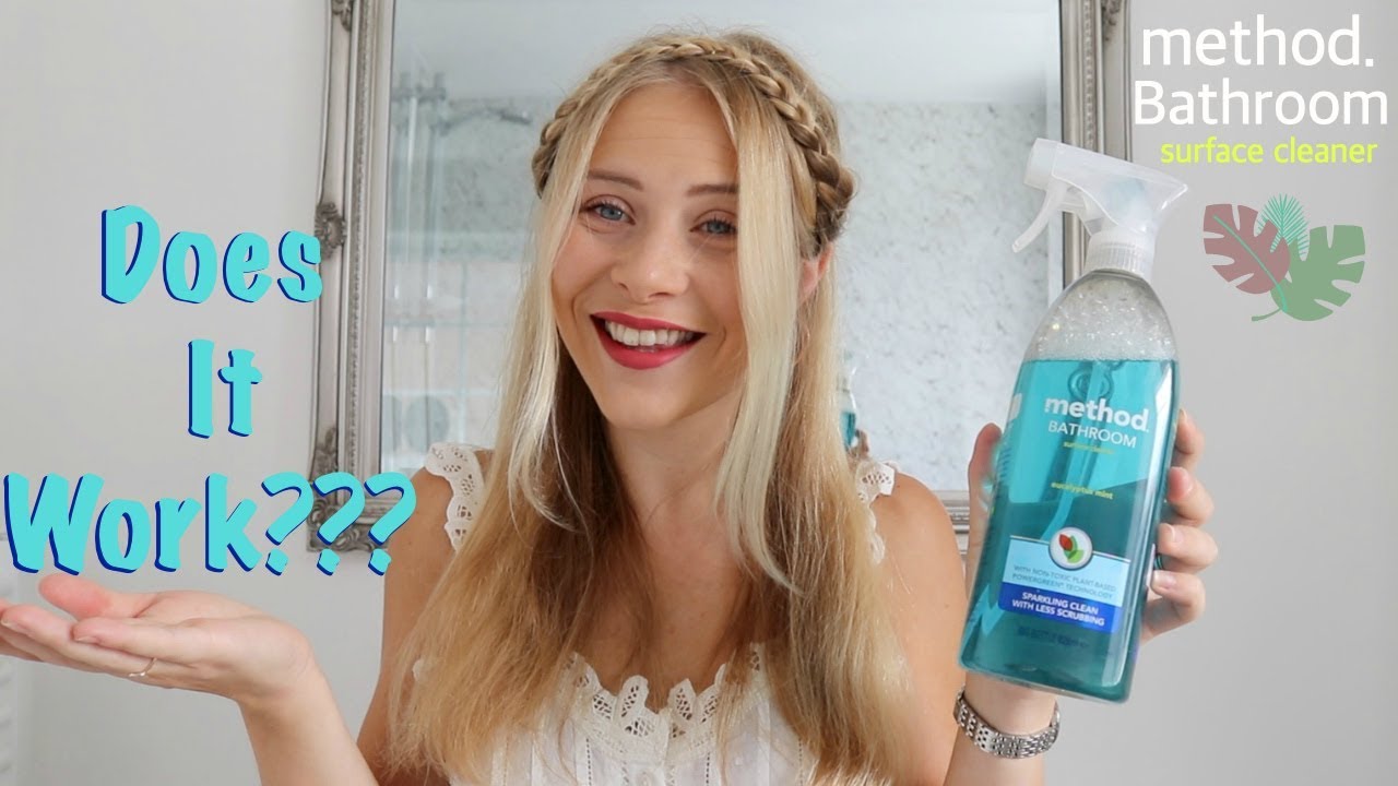METHOD BATHROOM CLEANER  - Does It Work??? Method Bathroom Cleaner Full REVIEW