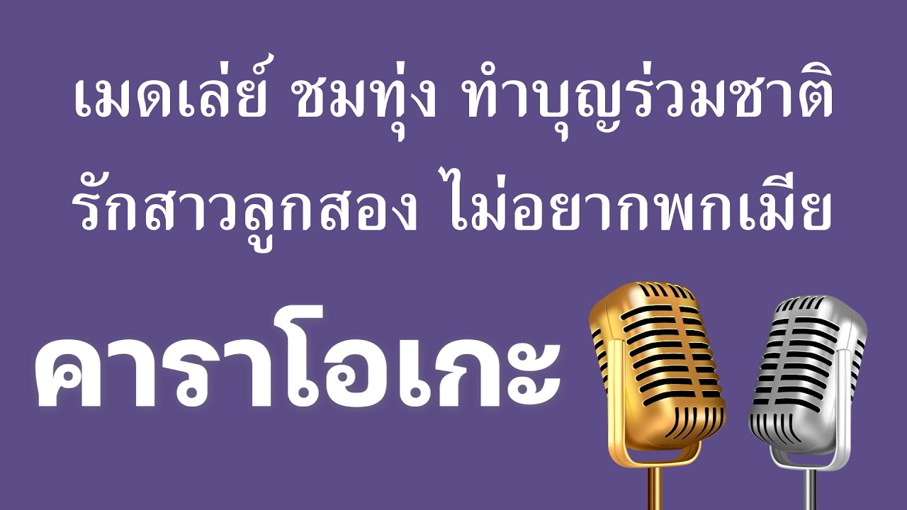 ♫ • เมดเล่ย์ • ชมทุ่ง • ทำบุญร่วมชาติ • รักสาวลูกสอง • ไม่อยากพกเมีย「คาราโอเกะ」