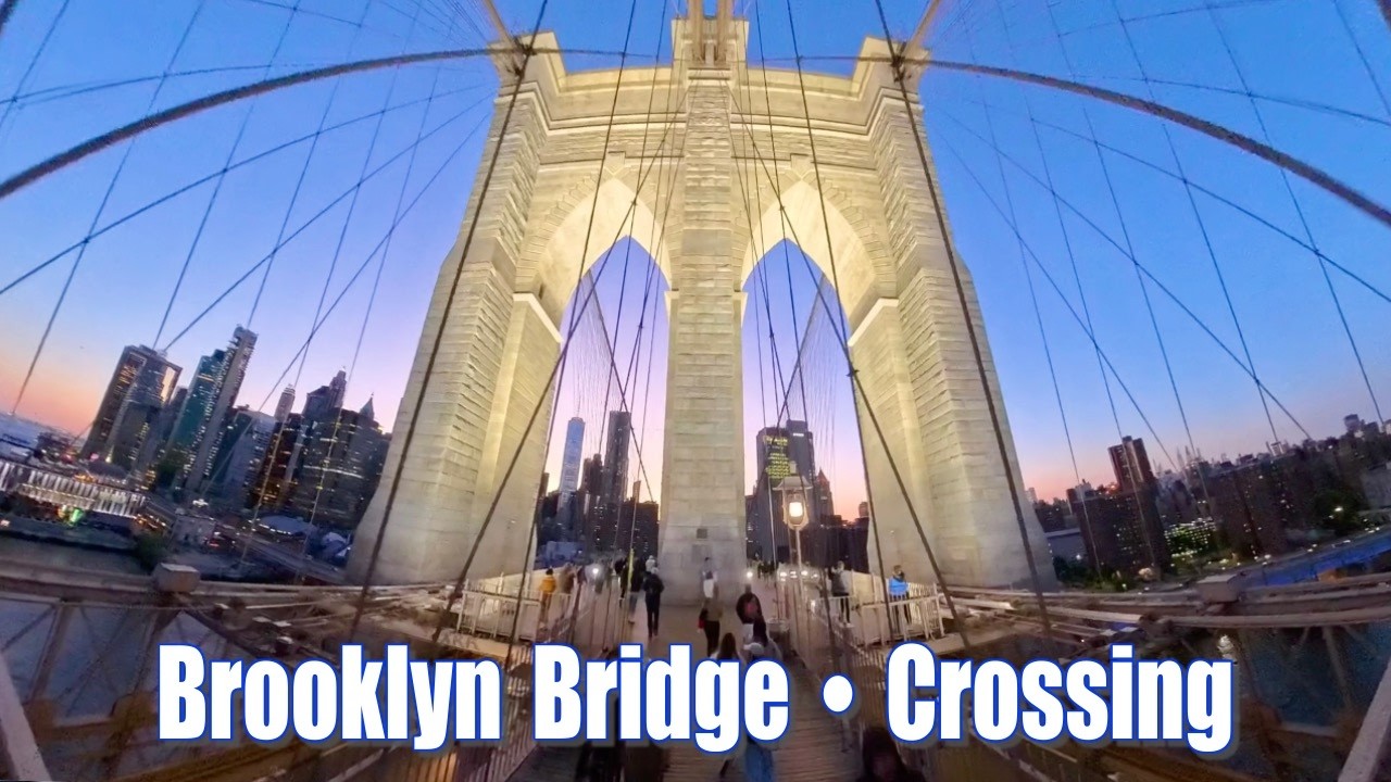 【New York】Brooklyn Bridge across 2025  June/Insta360X4 #newyorkcity