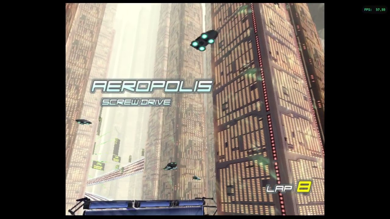 F-Zero AX test [Test Menu + Race] in Dolphin 2512-397
