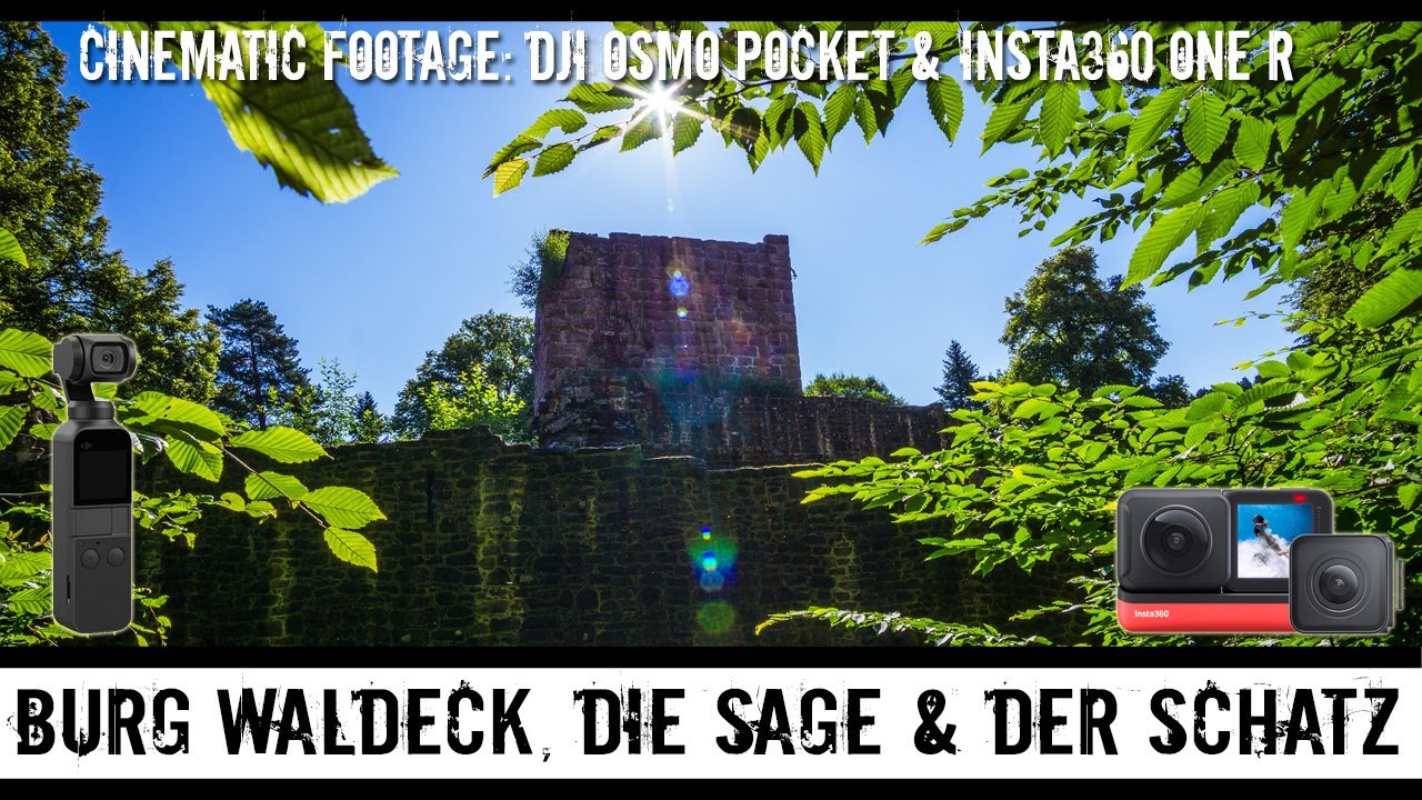 Burg Waldeck, Calw. Die Sage und der Schatz. Insta 360 one R & DJI Osmo Pocket Cinematic Footage.