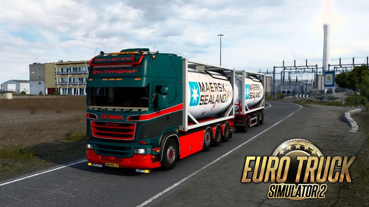 ZWARE CONTAINERS LADEN EN OVER KRAPPE WEGEN!? - Euro Truck Simulator 2 Grand Utopia {G29}