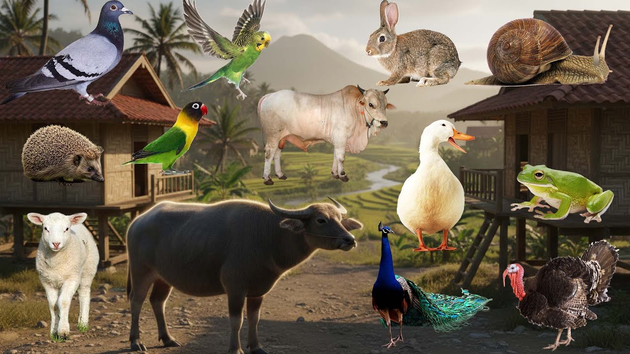 Aktivitas Hewan Paling Realistis | Suara Asli–Musik Instrumental Adem | Farm Animal Life Sounds