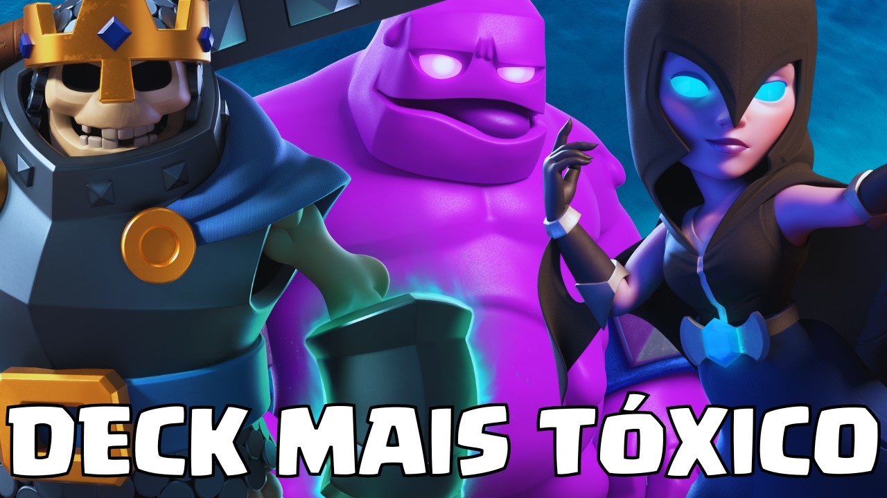 🤢 ESSE É O DECK MAIS TÓXICO DO JOGO! VENÇA SEM PRECISAR PENSAR! - Clash Royale