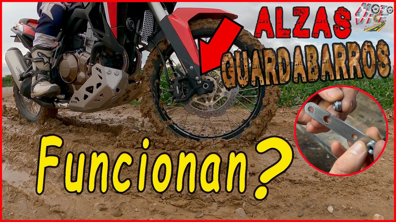 Africa Twin CRF 1100 L 👉 INSTALAR ALZAS en el guardabarros de tu moto.  Pros😃 y contras😵‼