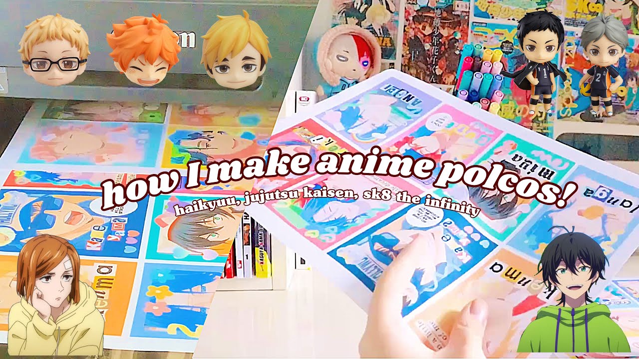 how I make anime polcos 🍡 | haikyuu, jujutsu kaisen, sk8 the infinity