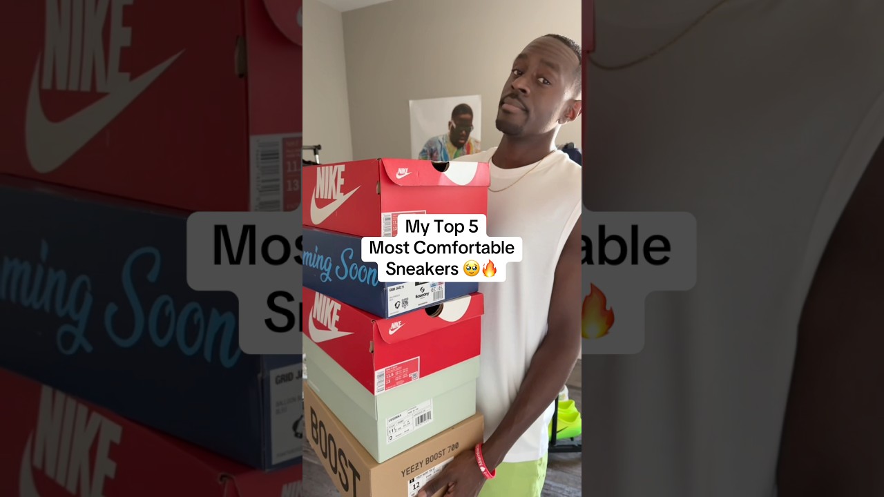 TOP 5 MOST COMFORTABLE SNEAKERS I OWN 👟🥹 #shorts #top5 #sneakers #trending #comfort #shoes #comfy
