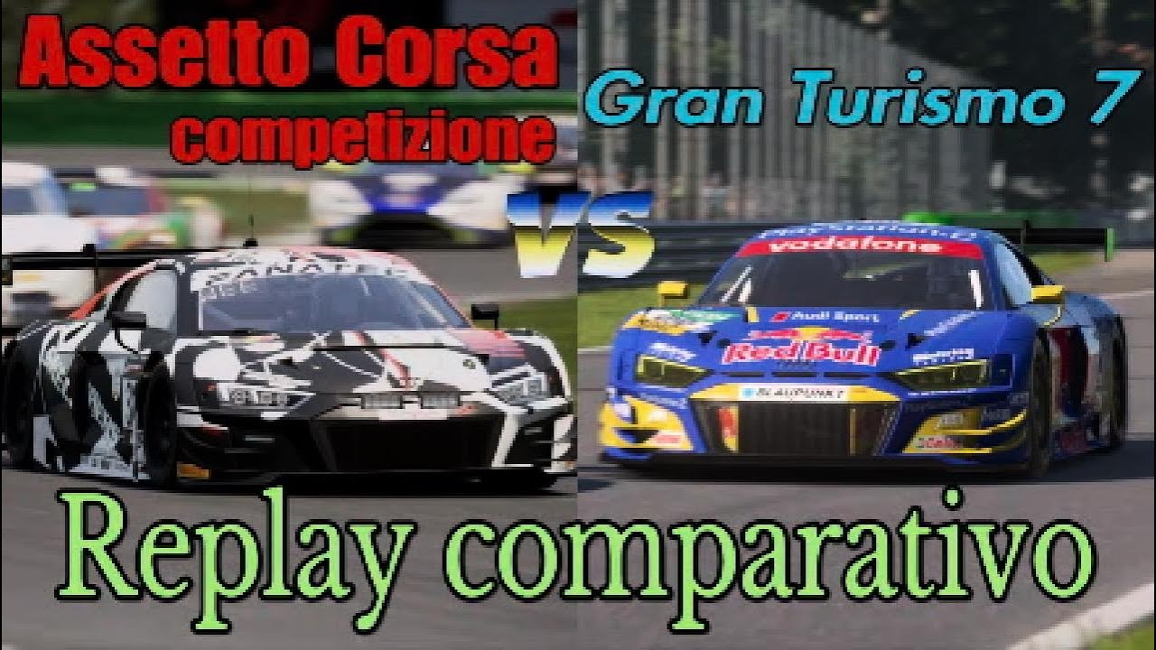 Assetto Corsa competizione VS Gran turismo 7  Replay comparativo #replay #acc #gt7 #race