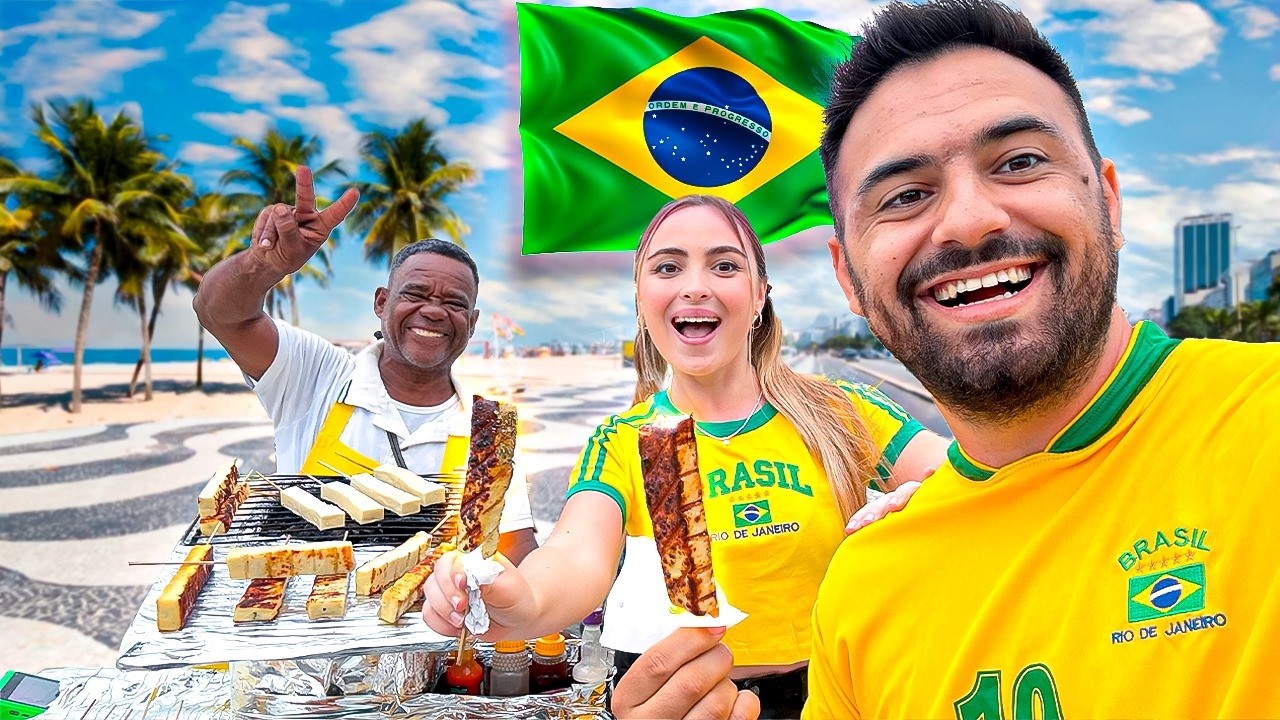 Probando comida callejera en BRASIL🇧🇷 | Muy barato !