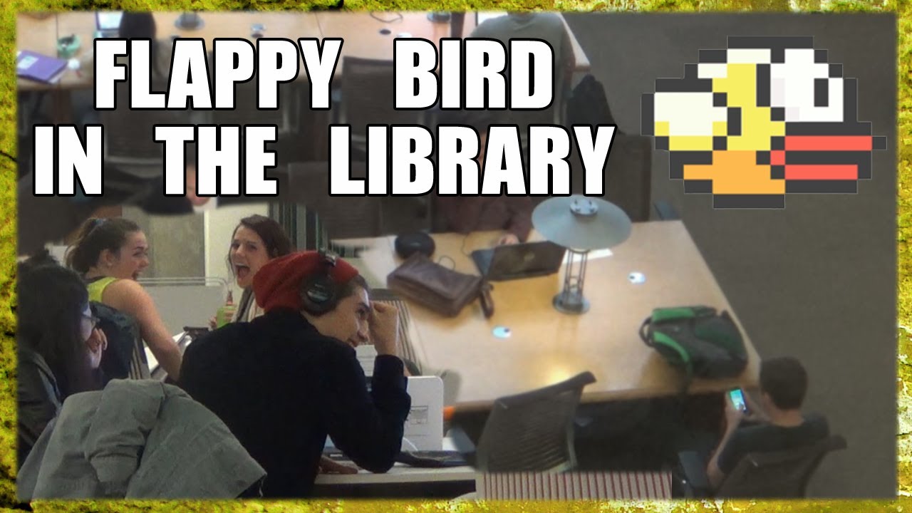 Public Prank - Flappy Bird In The Library